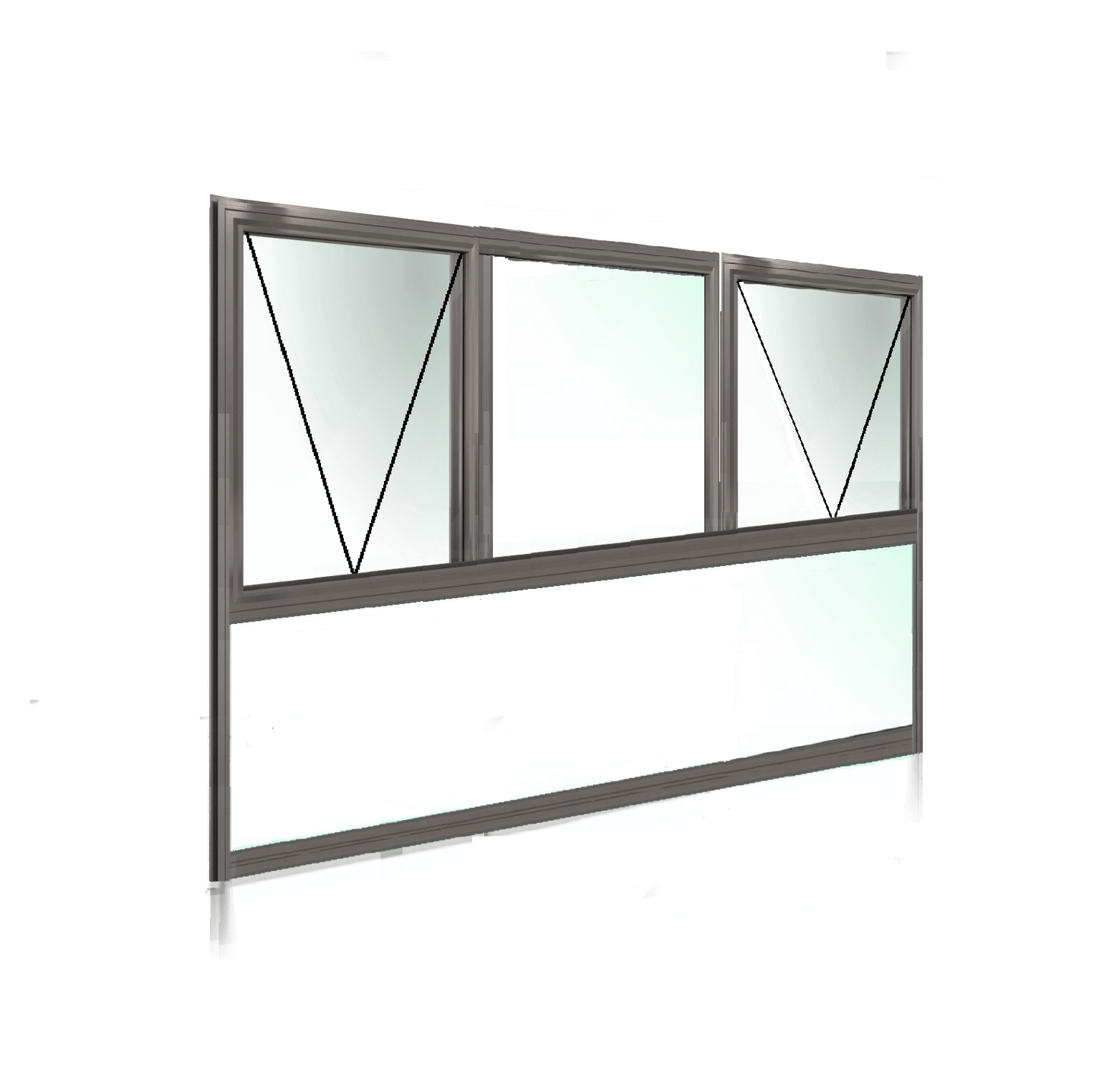 Awning Window XOX + Lowlite 2057 H x 2650 W