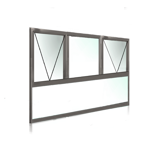 Awning Window XOX + Lowlite 2057 H x 2650 W