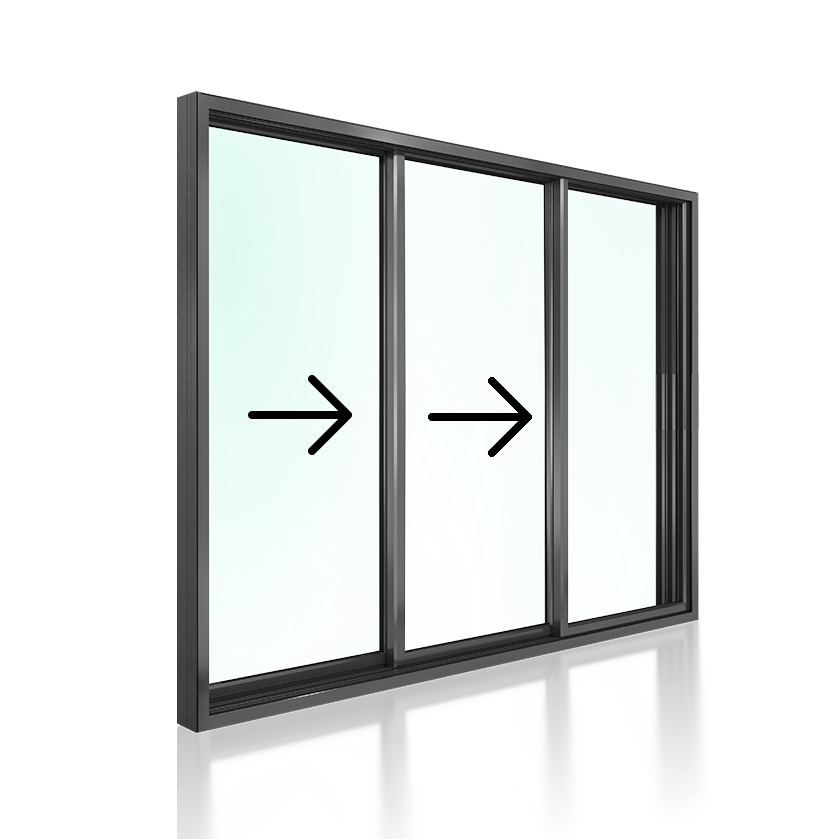 Stacking Door XXO 2100 H x 3610 W