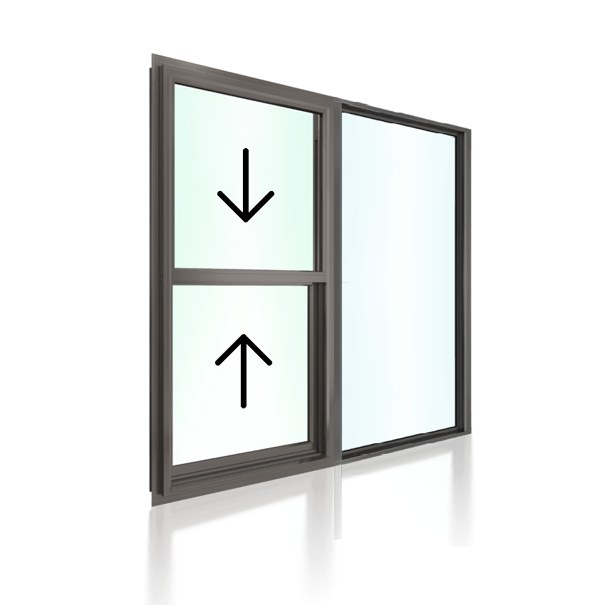 Double Hung Window XO 1372 H x 2410 W