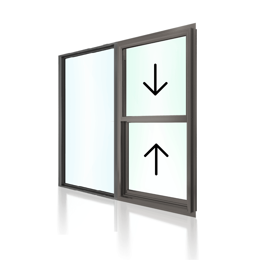 Double Hung Window OX 2057 H x 2050 W