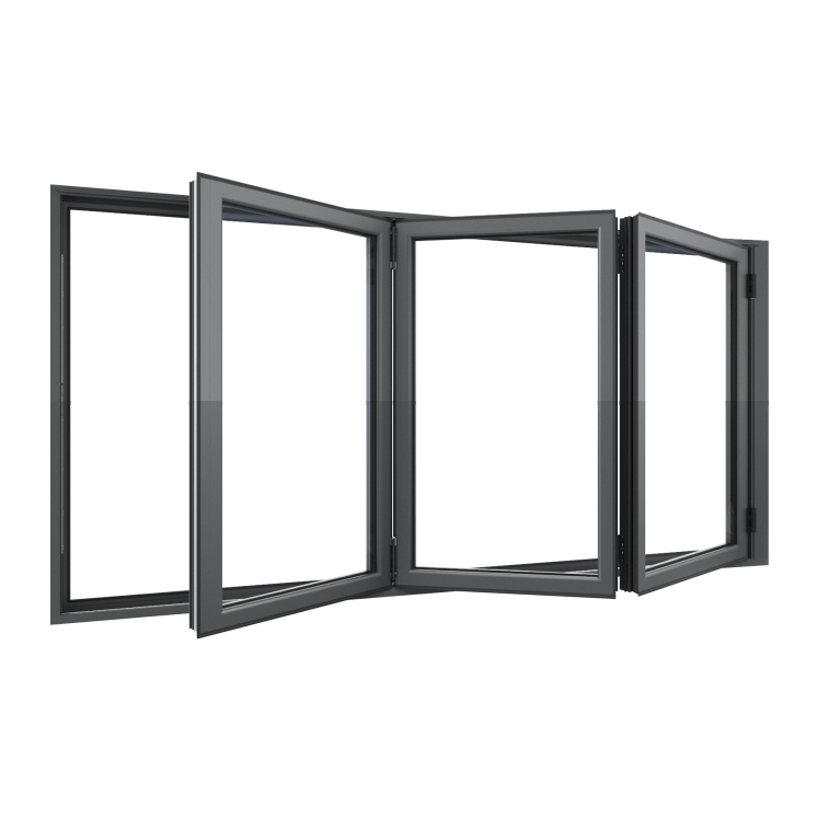 Bifold Window 3-STACKING RIGHT (OPEN OUT) 1200 H x 2150 W