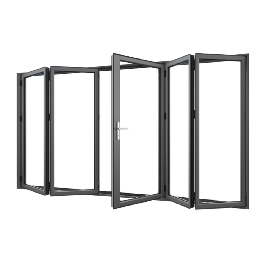 Bifold Doors 3-STACKING RIGHT / 2-LEFT (OPEN OUT) 2400 H x 4510 W