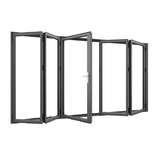 Bifold Doors 2-STACKING RIGHT / 3-LEFT (OPEN OUT) 2400 H x 3600 W