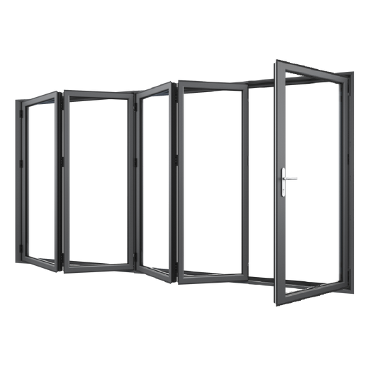 Bifold Doors 1-STACKING RIGHT / 4-LEFT (OPEN OUT) 2100 H x 3600 W