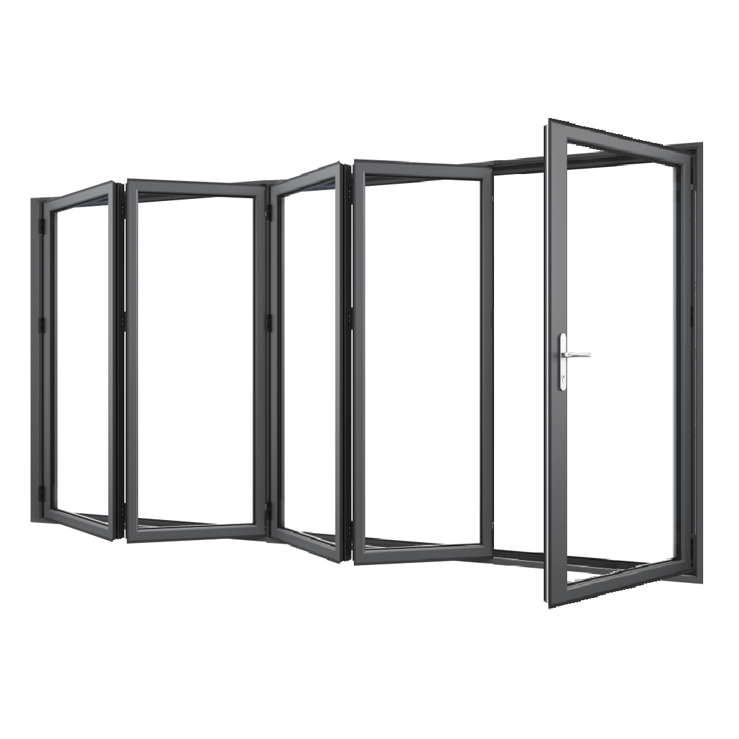 Bifold Doors 1-STACKING RIGHT / 4-LEFT (OPEN OUT) 2400 H x 3600 W