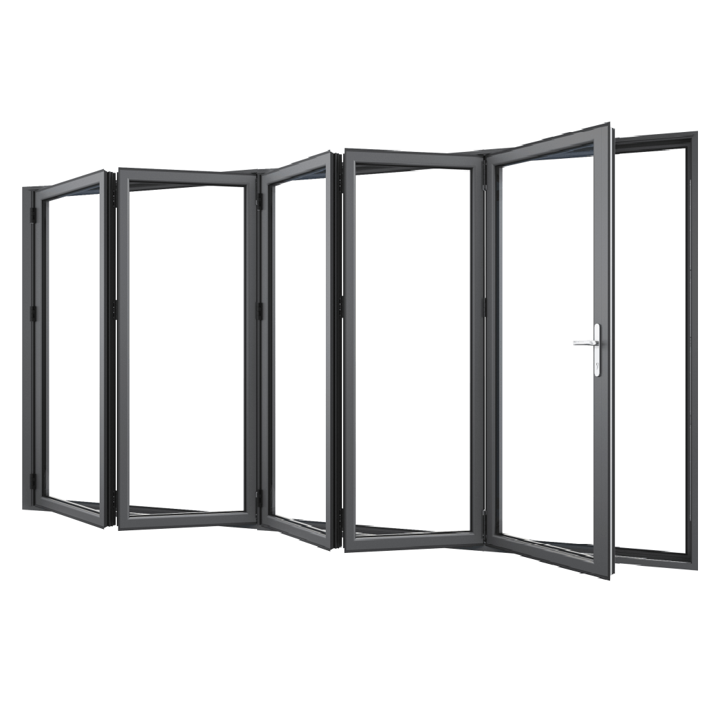 Bifold Doors 5-STACKING LEFT (OPEN OUT) 2400 H x 4510 W