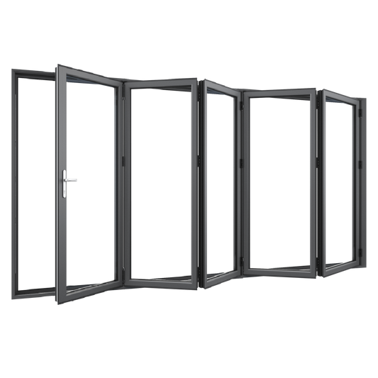 Bifold Doors 5-STACKING RIGHT (OPEN OUT) 2100 H x 3600 W