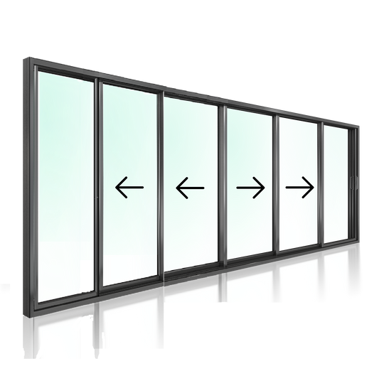 Stacking Door OXXXXO 2100 H x 4340 W