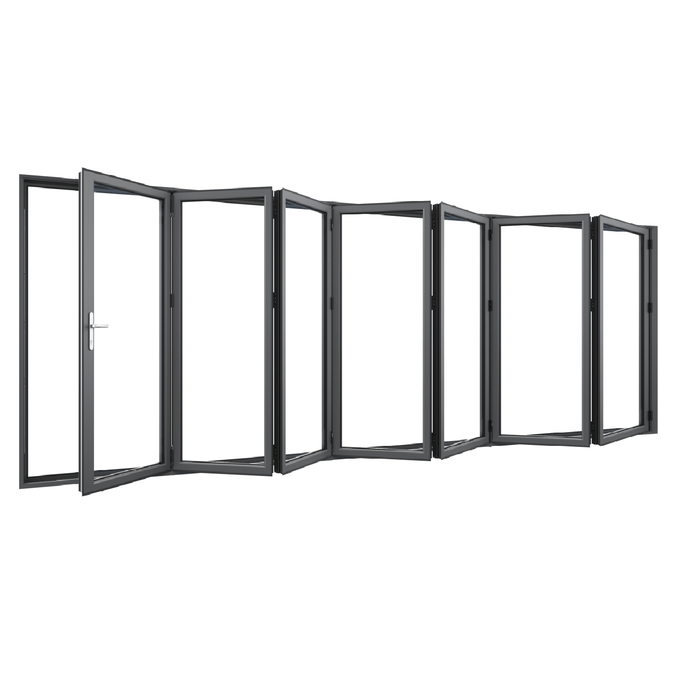 Bifold Doors 7-STACKING RIGHT (OPEN OUT) 2100 H x 5000 W