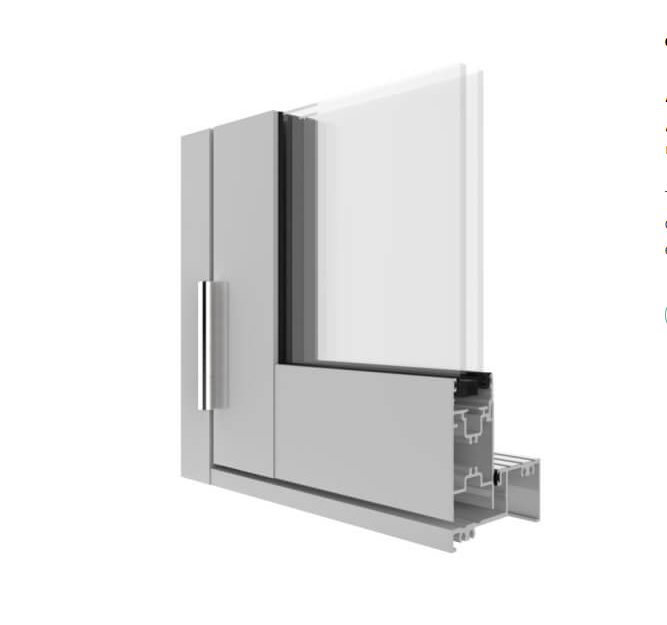 Hinged Door OXO (LEFT HINGE) (OPEN IN) 2400 H x 2200 W