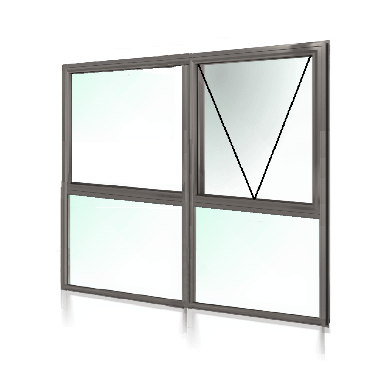 Awning Window OX + Lowlite 1800 H x 1450 W