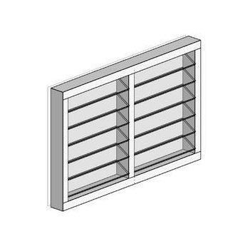Louvre Window (2Bay) 2100 H x 1810 W
