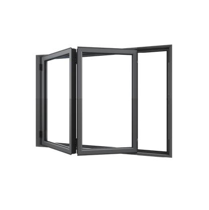 Bifold Window 2-STACKING LEFT (OPEN OUT) 1500 H x 1450 W