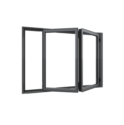 Bifold Window 2-STACKING RIGHT (OPEN OUT) 1200 H x 1450 W