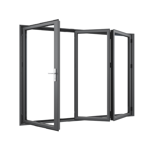 Bifold Doors 2-STACKING RIGHT / 1-LEFT (OPEN OUT) 2400 H x 2150 W
