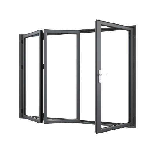 Bifold Doors 1-STACKING RIGHT / 2-LEFT (OPEN OUT) 2100 H x 2150 W