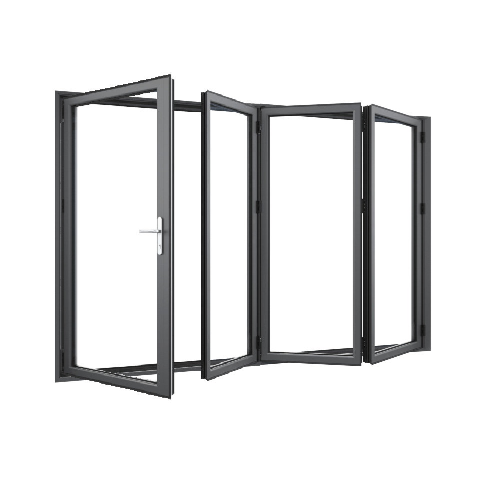 Bifold Doors 3-STACKING RIGHT / 1-LEFT (OPEN OUT) 2100 H x 3610 W