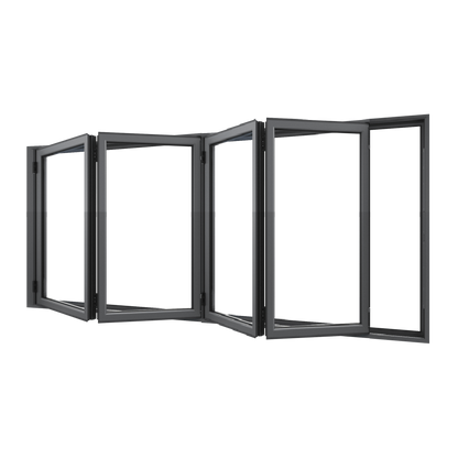 Bifold Window 4-STACKING LEFT (OPEN OUT) 1200 H x 2150 W
