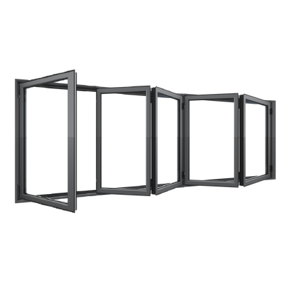 Bifold Window 1-STACKING LEFT / 4 RIGHT (OPEN OUT) 1000 H x 3600 W