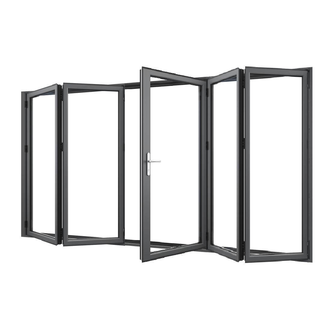 Bifold Doors 3-STACKING RIGHT / 2-LEFT (OPEN OUT) 2100 H x 3600 W