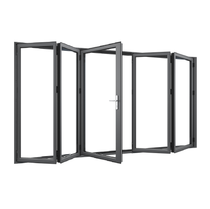 Bifold Doors 2-STACKING RIGHT / 3-LEFT (OPEN OUT) 2100 H x 3600 W