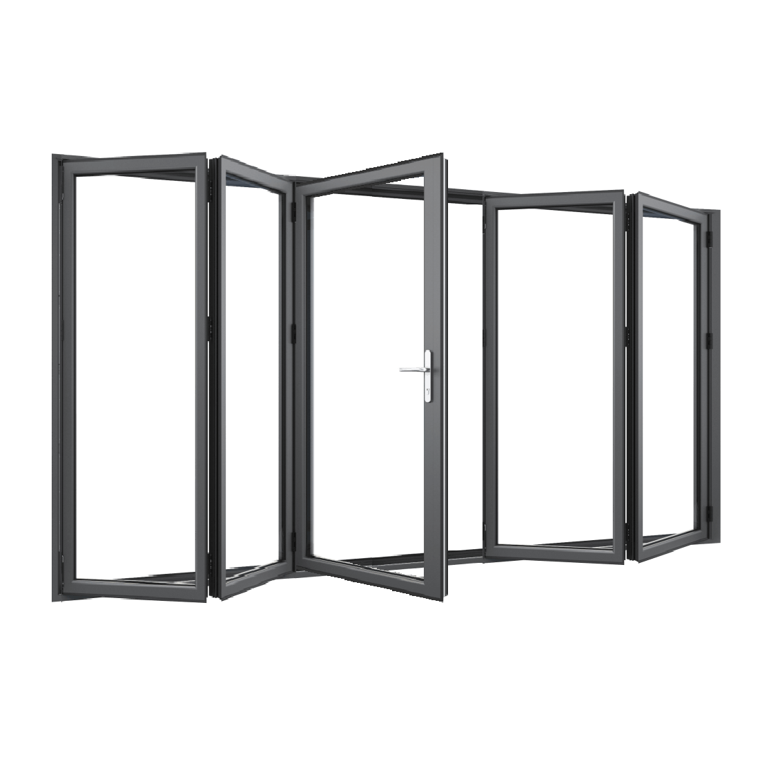 Bifold Doors 2-STACKING RIGHT / 3-LEFT (OPEN OUT) 2400 H x 3600 W