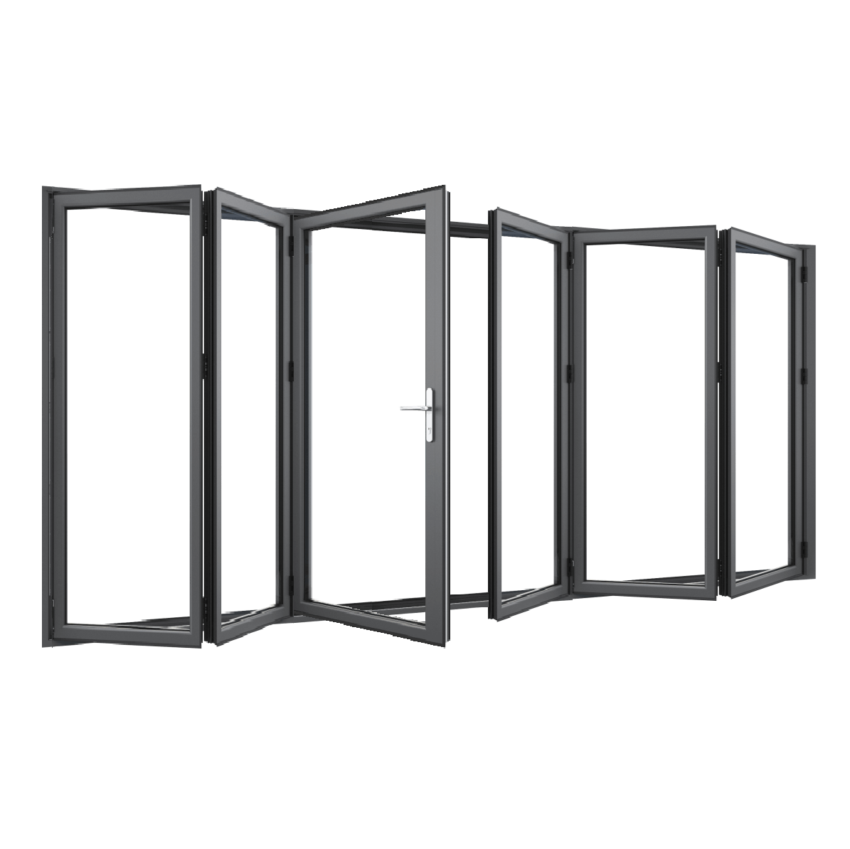 Bifold Doors 1-STACKING RIGHT / 3-LEFT (OPEN OUT) 2100 H x 3610 W