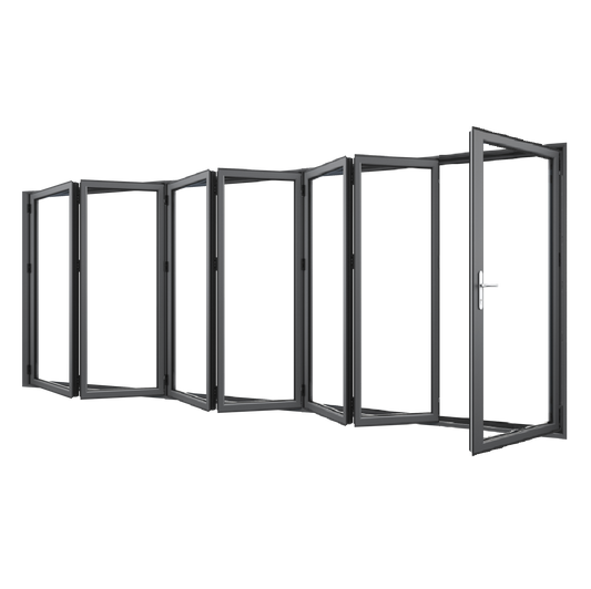 Bifold Doors 1-STACKING RIGHT \ 6 LEFT (OPEN OUT) 2400 H x 6350 W