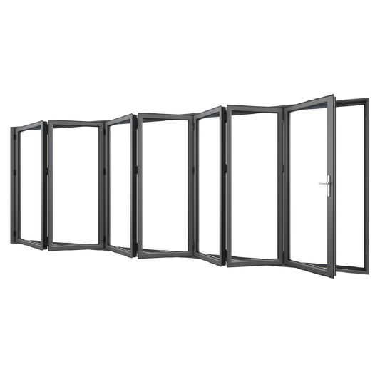 Bifold Doors 7-STACKING LEFT (OPEN OUT) 2100 H x 6350 W