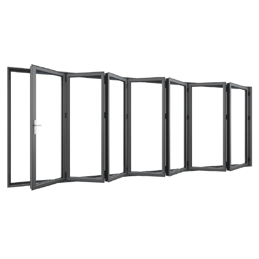 Bifold Doors 7-STACKING RIGHT (OPEN OUT) 2400 H x 5000 W