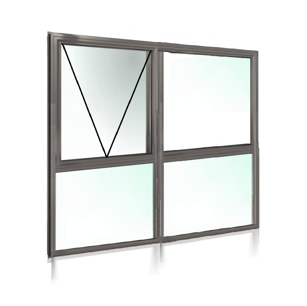 Awning Window XO + Lowlite 1800 H x 1810 W – WINDOWS DOORS ONLINE