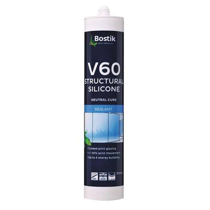BOSTIK V60 STRUCTURAL SILICONE (Black, White, Neutral)